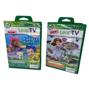 Leapfrog LeapTv Bubble Guppies Science Social Studies Sophia the‎ First Reading